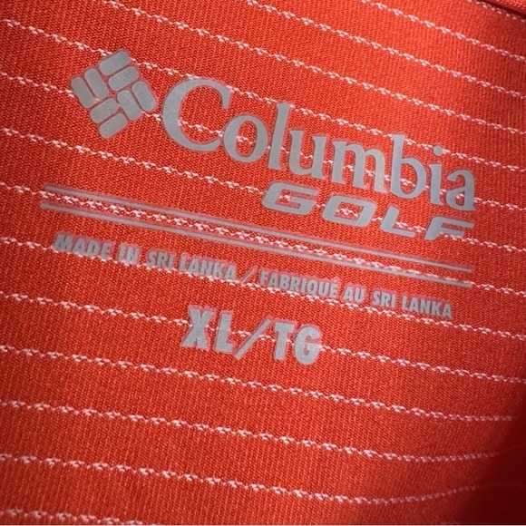 Oklahoma State Cowboys OSU Orange Columbia Golf Performance Polo Shirt Sz XL GUC - Picture 2 of 8